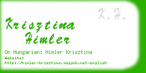 krisztina himler business card